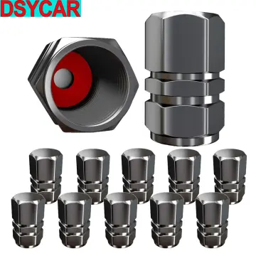 DSYCAR Tire Valve Stem Caps, Corrosion Resistant, Universal Ball
