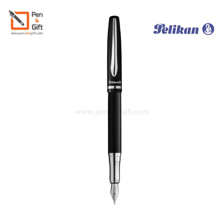 pelikan-jazz-elegance-fountain-pen-black-white-pelikan-ปากกาหมึกซึม-พิลีแกน-แจ๊ส-เอลิแกนซ์-สีดำ-สีขาว-penandgift