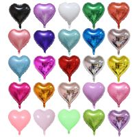 10Pcs 18Inch Multi Rose Gold Heart Foil Balloons Metal Helium Globos Wedding Party Decorations Girl Birthday Engagement Gifts Artificial Flowers  Plan