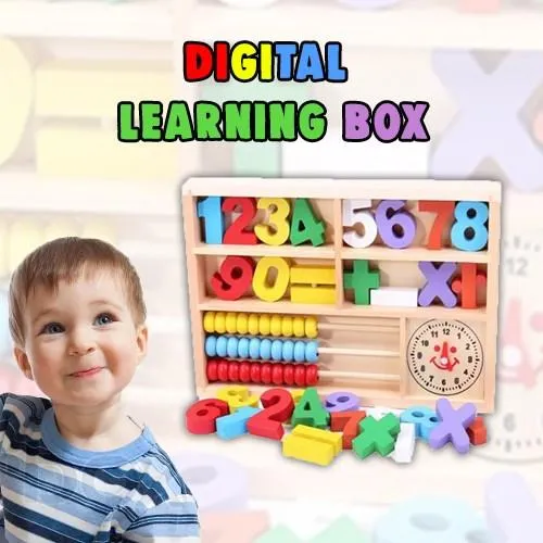 Wooden Digital Learning Box for Kids Lazada