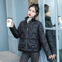 【cw】2022 Winter New Korean Style down Cotton Jacket Womens Short Chic Stand Collar Lightweight Cotton Coat Womens Cotton-Padded Jacket Wholesale