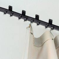 ♘► Black Flexible Ceiling Curtain Track Kit 5m Bendable Window Rod Straight for Bedroom Dormitory Curtain Rail Wholesale