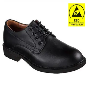 Skechers black 2024 office shoes