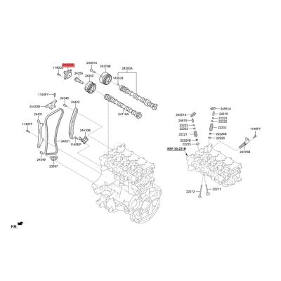 THLT4A 24357-03170 Oil Control Solenoid Valve Central Magnet Camshaft Adjustment Valve for Kia K3 Hyundai IX25 IX35 Elantra Fiesta