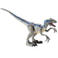 Velociraptor สีฟ้า Echo ไดโนเสาร์ของเล่นของเล่นคลาสสิกสำหรับเด็กสัตว์รุ่นที่สามารถเคลื่อนย้ายขากรรไกรรูปการกระทำโดยไม่ต้องกล่องขายปลีก