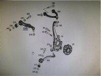 Benz ปีกนกบนหน้า( 1คู่)เบอร์200 w205 past A205 330 19 07/A205 330 20 07