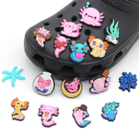 Jibbitz ชุดการ์ตูนซาลาแมนเดอร์1ชิ้นน่ารักรองเท้า Crocs หัวเข็มขัดรองเท้าแตะทำจากพีวีซีเครื่องประดับ DIY ตกแต่งรองเท้าปุ่มเสน่ห์สำหรับเด็กชายเด็กหญิงเด็กผู้หญิงและผู้ใหญ่ของขวัญที่ไม่ซ้ำกัน