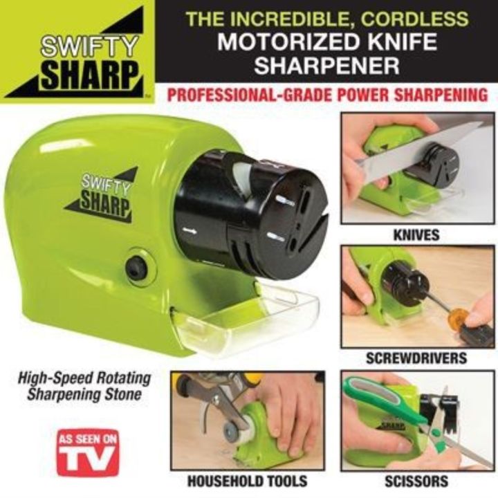 PROFESSIONAL SHARPENING MACHINE ELECTRIC KNIFE SHARPENER SCREW CHEF TOOL  SCISSOR