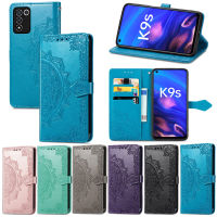 สำหรับ OPPO K1 K9 K9 Pro K9x K9s K10x K10 K10 Pro เคส R15กระเป๋าเงินฝาปิดแบบแม่เหล็กหนังฝาครอบโทรศัพท์กระเป๋าเก็บบัตรดอกไม้สายคาดที่คล้อง