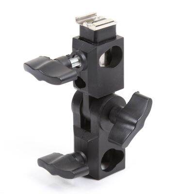 FOTGA Flash Bracket Swivel Hot Shoe Mount Adapter Flash Light Stand Umbrella Holder Bracket