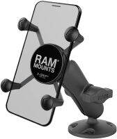 RAM Mounts RAP-B-138-UN7U X-Grip High-Strength Composite Phone Mount with Drill-Down Base with Medium Arm Standard Packaging