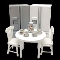 1/12 Doll house mini book room living room furniture accessories bookcase display European style cabinet with windows