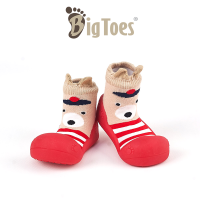 รองเท้าเด็กวัยหัดเดิน Bigtoes ลาย Cuty Bear Red (สีแดง) รองเท้าเด็กอ่อน Baby Shoes รองเท้าเด็กชาย รองเท้าเด็กผู้หญิง รองเท้าถุงเท้า