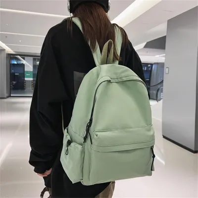Teen School Bag For Girls Teen Girl School Bag Womens Bookbags Solid Color Backpack Middle Student Schoolbag