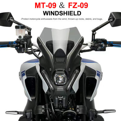 FNE สำหรับยามาฮ่า MT-09 FZ-09 MT 09 FZ 09 MT09อุปกรณ์เสริมรถจักรยานยนต์ FZ09กระจกหน้ารถกีฬาที่เบนทางลม2021 2022