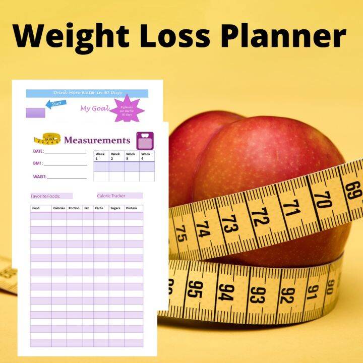 Weight Loss Planner Journal Pdf Printable Lazada Ph 6585