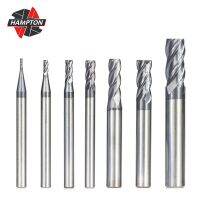 【In Stock】 avk7n0 ย้อนรถตัดมิลลิ่ง4 Router Bit 1-12มม. TiALN เคลือบคาร์ไบด์ End Mill 50เครื่อง CNC เครื่องตัดเครื่องมือ