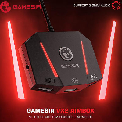 GameSir VX2 AimBox Gaming Console Keyboard Mouse Adapter Wired 3.5mm Audio Port Connection Converter For Nintendo Switch ,Xbox Series X/S, Xbox One, PS4,PS5