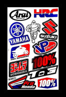 สติ๊กเกอร์ YAMAHA SUZUKI HONDA สติ๊กเกอร์แต่งรถมอเตอร์ไซค์ บิ๊กไบค์ ATV หมวกกันน็อค รถยนต์ สติ๊กเกอร์เคลือบเงาคุณภาพดี