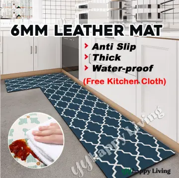 2 PCS Waterproof Cushioned Kitchen Rugs Set PVC Leather Runner Rug Non-Slip Anti  Fatigue Standing Mat Comfort Floor Mat - China Waterproof Rug Sets and  Leather Runner Rug price