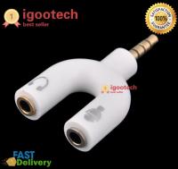 igootech สินค้าขายดี! แจ๊คแปลง 3.5 มม. 3 ขีด สำหรับต่อไมค์ และหูฟัง หัวแจ๊ค 3 ขีด สามารถแยกต่อไมค์และหูฟังสำหรับมือถือ โน้ตบุ๊ค แท็บเล็ต Adapter ต่อไมค์แยก