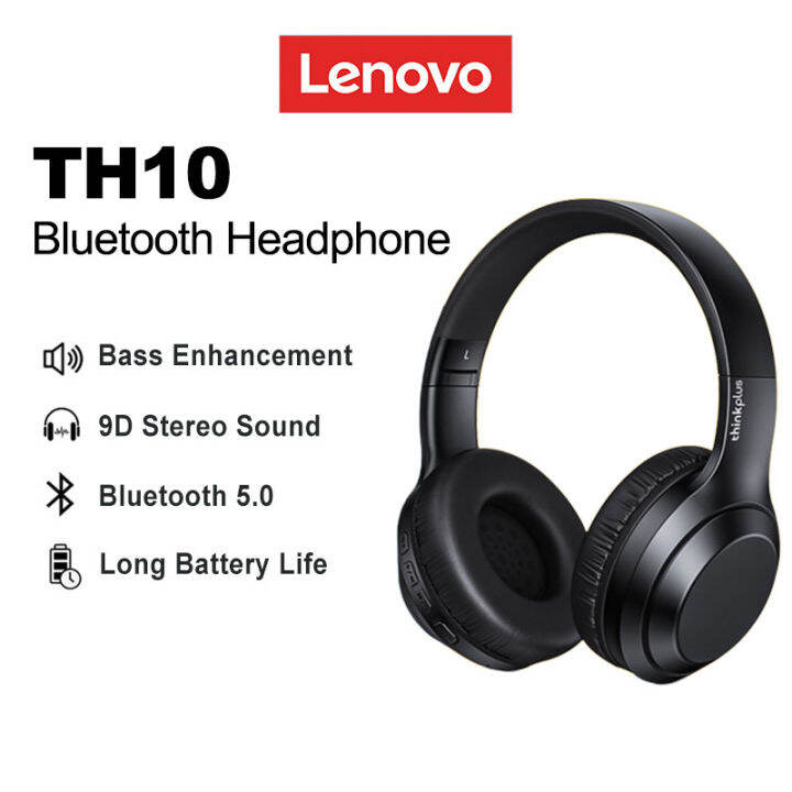 Lenovo Thinkplus TH10 Wireless Headphones Bluetooth Earphones Hifi Bass ...