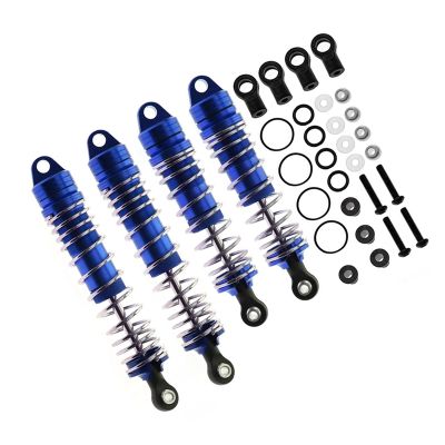 4Pcs Metal Front and Rear Shock Absorber for Traxxas Slash 4X4 VXL 2WD Rustler Stampede Hoss 1/10 RC Car Upgrades