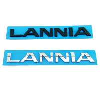 สติกเกอร์ติดรถด้านข้างสำหรับนิสสัน2015-2021 LANNIA Logo ตัวอักษรภาษาอังกฤษตัวนูนติดฝากระโปรงท้าย