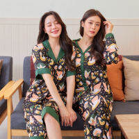 ชุดนอน Muslin pajamas Silk Satin ( รุ่น N1098,T1098,L1098,P1098,U1098 )