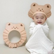 Mũ tắm gội đầu che tai chắn nước cho bé khi tắm Hàn Quốc 0 - 12 tháng tuổi