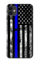 เคสมือถือ iPhone 11 ลายธงสีน้ำเงิน USA Thin Blue Line USA Case For iPhone 11