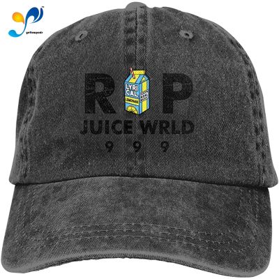 LWW RIP Wrld-Juice Unisex Baseball Cap Adjustable Denim Hat Cotton Dad Hat
