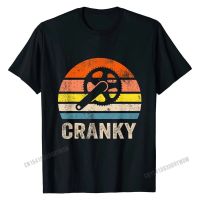 Cranky Vintage Sun Funny Bicycle Lovers Cycling Cranky Tshirt Printed Tees Cotton Men T Shirt Printed Company