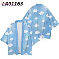 Haori เสื้อคาร์ดิแกนสตรีทแวร์สไตล์ญี่ปุ่นทรงหลวมพิมพ์ลายเมฆ Xxs-6xl 2021ขนาดพิเศษเสื้อผ้าชุดกิโมโนยูกาตะคอสเพลย์ฮาราจูกุชาย