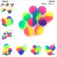 ☸◐ Wallrell 1/10 pcs Moonlight High Bounce Ball Elastic Juggling Jumping Balls Bouncing Ball Outdoor