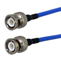 {RIRA ห้างสรรพสินค้า} 1ชิ้น RG402 0.141 BNC ตัวเชื่อมต่อปลั๊กตัวผู้ RF Coaxial Jumper สายเคเบิลกึ่งยืดหยุ่นหางเปีย6นิ้ว10เมตร