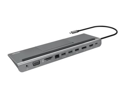 UNITEK HUB 11+ 11-in-1 USB-C Ethernet Hub with MST Triple Monitor, 100W Power Delivery and Dual Card Reader รุ่น D1022A