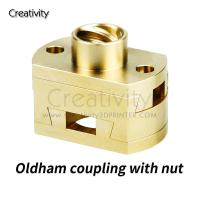 ชิ้นส่วนเครื่องพิมพ์3D Oldham Coupler เพลา18/16มม. พร้อมน็อตสำหรับ Ender3/CR10 T8สกรูแกน BLV Voron และ Vzbot เครื่องพิมพ์3D