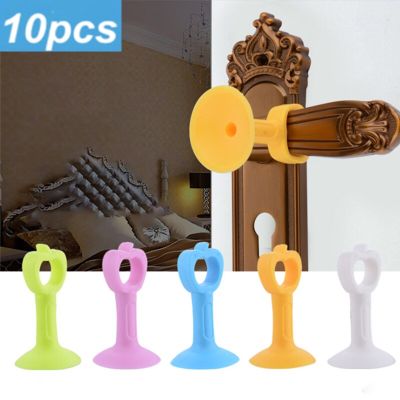 10Psc Extended version of silicone door stopper punch-free handle anti-collision glove type silicone door stop door stop Decorative Door Stops