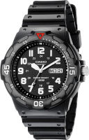 Casio EAW-MRW-200H-1BV Mens MRW200H-1BV Black Resin Dive Watch