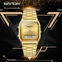 {Miracle Watch Store} SANDA 2020ขายดี Jam Tangan Digital นาฬิกาข้อมือผู้ชายและผู้หญิงธุรกิจคลาสสิกของขวัญพิเศษอะนาล็อกอิเล็กทรอนิกส์747