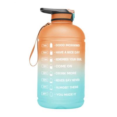 128oz Large Capacity Water Bottle Free Motivational With Time Marker Fitness Jugs BPA Free Outdoor Frosted Sports Drink Jug