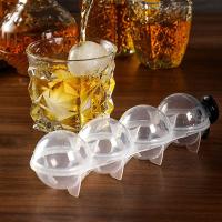 Ice Cube Makers 4 Holes Round Ice Hockey Mold Whisky Cocktail Vodka Ball Ice Mould Bar Party Kitchen Ice Box Ice Cream Maker