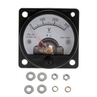 Voltmeter SO 45 AC 0 300V Round Analog Dial Panel Meter Voltmeter Gauge Black