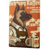 Ravtive Vet Practice German Shepherd Metal Sign,ตกแต่งห้องนอน,ภูมิทัศน์กีฬา,ป้ายผนัง New