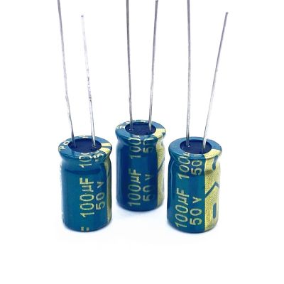 30pcs/lot 50V 100UF 8*12 high frequency low impedance aluminum electrolytic capacitor 100uf 50v 20% Electrical Circuitry Parts