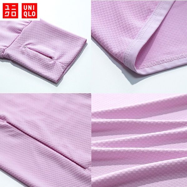 upf50-uniqlo-เสื้อแจ็คเก็ตกันแดดเสื้อแจ็คเก็ตแบบนุ่มสบายสำหรับผู้หญิง-เสื้อแจ็คเก็ตกันแดดที่ระบายอากาศได้ดีและแห้งเร็ว-เสื้อแจ็คเก็ตกันแสงยูวี