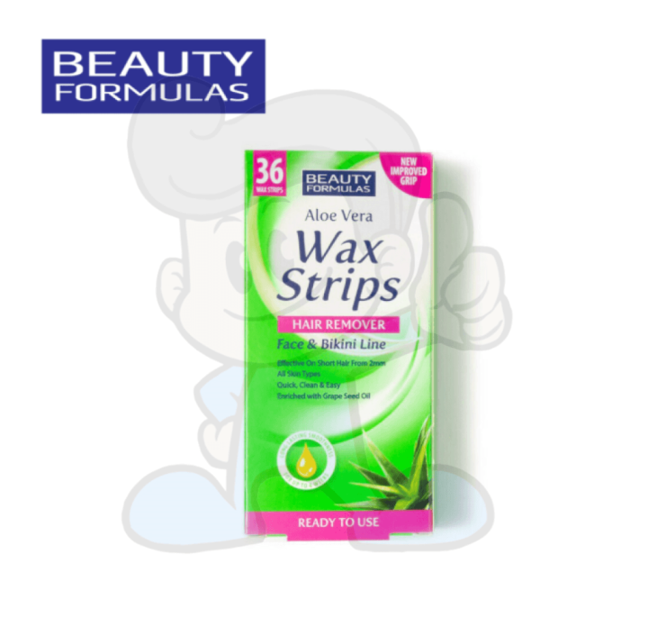 Beauty Formulas Aloe Vera Wax Strips 36's Lazada PH