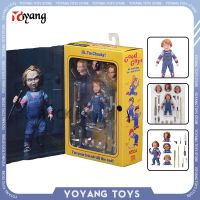 10ซม. Neca เด็กเล่นอะนิเมะรูปสยองขวัญ Ghost Baby Chucky Action Figurine Niche ของสะสมรูปปั้น Deluxe Edition ของเล่นของขวัญ