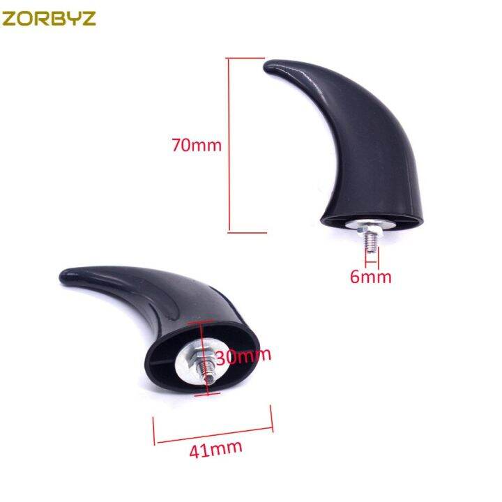 zorbyz-บังโคลนหน้ารถจักรยานยนต์สีดำแต่งได้สำหรับชอปเปอร์ฮาร์เลย์บอบเบอร์ทัวร์คาเฟ่เรเซอร์